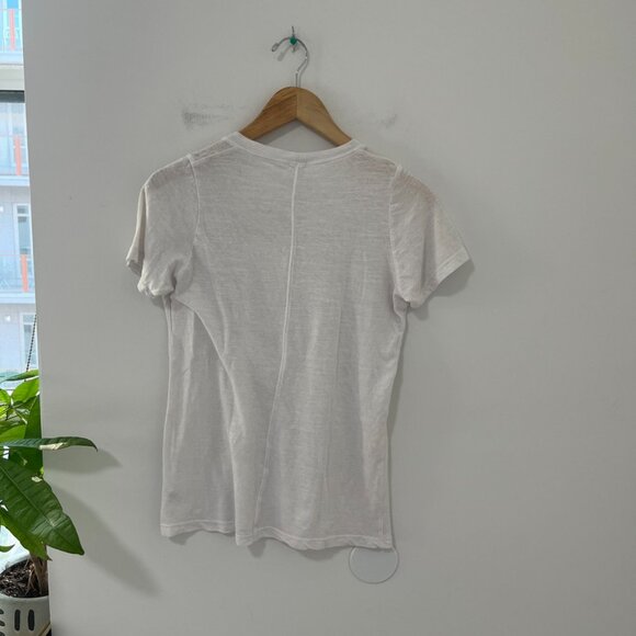 Monrow Basic White Short Sleeve Tee Size XS - Picture 6 of 7